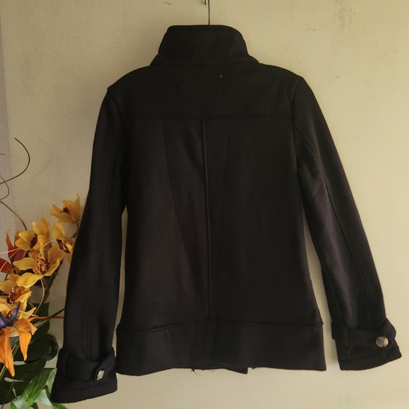 Poetry Clothing Black Double Breasted Medium EUC Jacket - Picture 2 of 14
